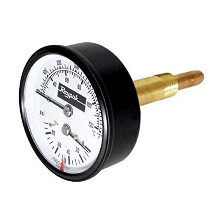 Raypak 007205F 0-90 Psi T&P Gauge 007205F